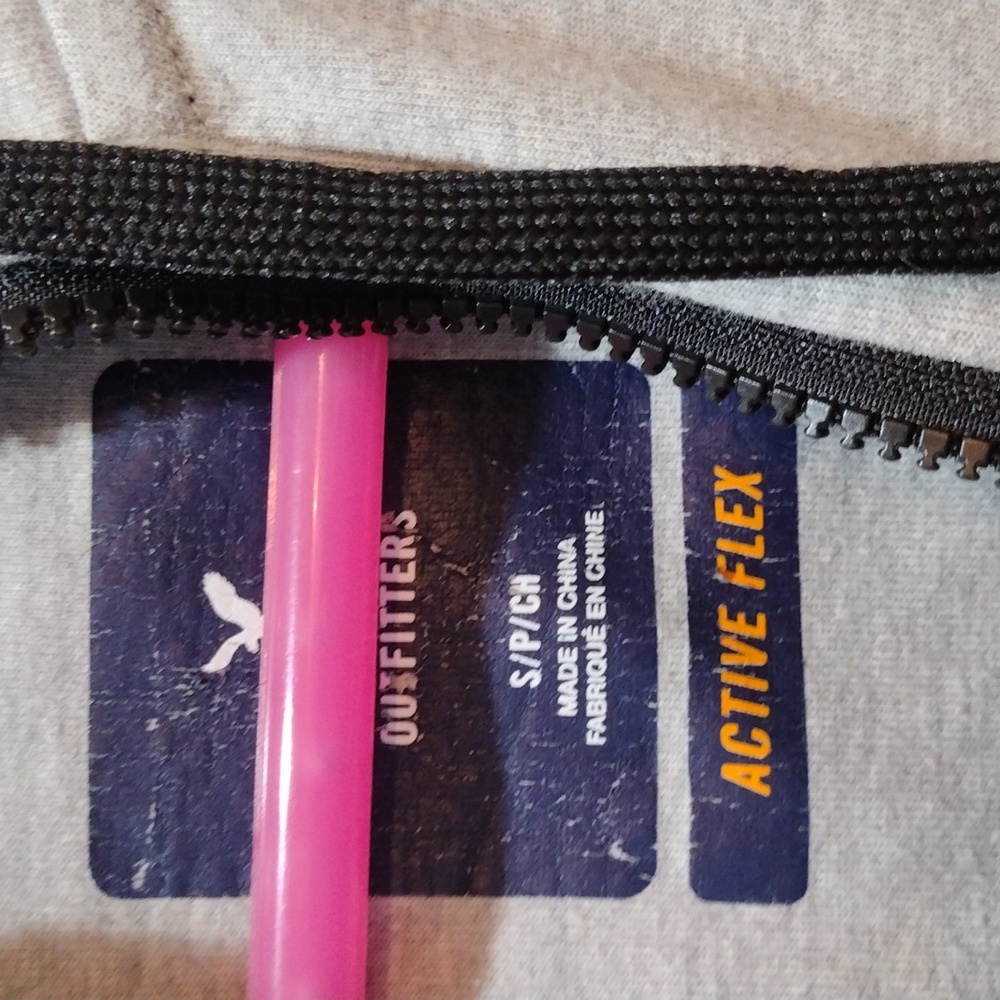 American Eagle Outfitters hi-low hooded sweatshirt style jacket. - Picture 2 of 11